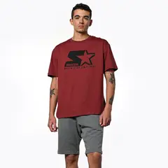 STARTER - Camiseta Hombre Manga corta Logo Slim de Algodón