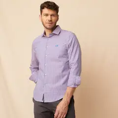 LA MARTINA - Camisa Hombre de Cuadros Manga larga de Algodón