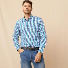 LA MARTINA - Camisa Hombre de Cuadros Manga larga de Algodón