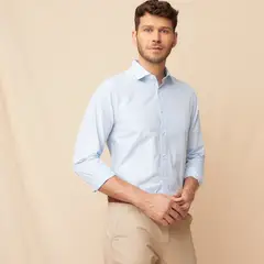 LA MARTINA - Camisa Hombre de Rayas Manga larga Slim de Algodón