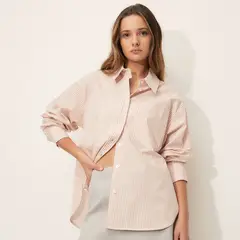 SYBILLA - Camisa Mujer Manga larga de Algodón