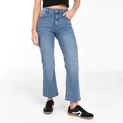 DOO AUSTRALIA - Jean Cargo Mujer Tiro medio Denim