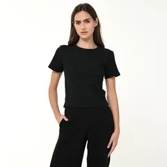 SYBILLA - Camiseta Mujer Manga corta de Algodón