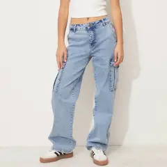 SYBILLA - Jean Cargo Mujer Tiro bajo