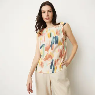 APOLOGY - Blusa Mujer con Estampado Sin mangas