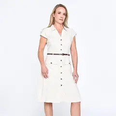 APOLOGY - Vestido Mujer Medio de Lino