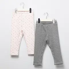 YAMP - Leggings para Bebé niña Pack de 2 unidades Cintura elásticada