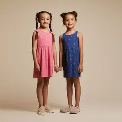 YAMP - Vestido Niña Pack de 2 unidades Algodón  2