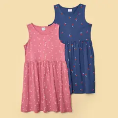 YAMP - Vestido Niña Pack de 2 unidades Algodón  2