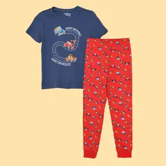YAMP - Pijama para Niño 2 piezas Cintura elásticada Manga corta
