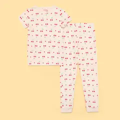 YAMP - Pijama para Niña 2 piezas Cintura elásticada Manga corta