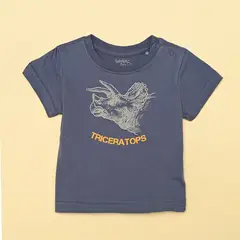 YAMP - Camiseta Bebé niño con Estampado Manga corta Algodón