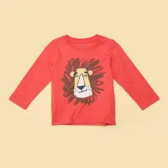 YAMP - Camiseta Niño con Estampado Manga larga de Algodón