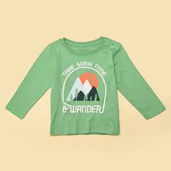 YAMP - Camiseta Niño con Estampado Manga larga de Algodón