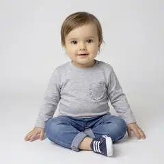 YAMP - Camiseta manga larga Bebé niña Algodón