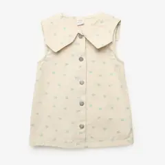 YAMP - Vestido Bebé niña de Flores Con cuello Algodón