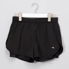 DIADORA - Short para Niña con Logo Cintura elásticada Running