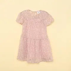 CONIGLIO - Vestido Niña con Flores Manga corta