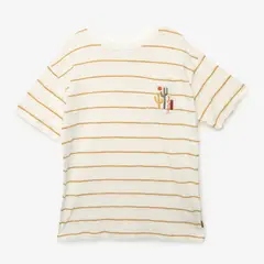 CONIGLIO - Camiseta Niño de Rayas Manga corta Algodón