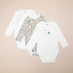 YAMP - Body Bebé niña Pack de 3 unidades Algodón