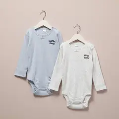 YAMP - Body Bebé niño Pack de 2 unidades Algodón