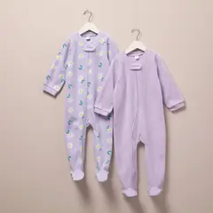 YAMP - Pijamas para Bebé niña Pack de 2 unidades Manga larga