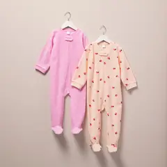 YAMP - Pijamas para Bebé niña Pack de 2 unidades Manga larga