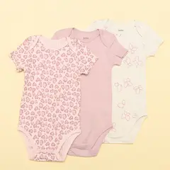 YAMP - Body Bebé niña Pack de 3 unidades Algodón