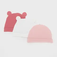 YAMP - Gorros para Bebé niña Pack de 3 unidades de Algodón