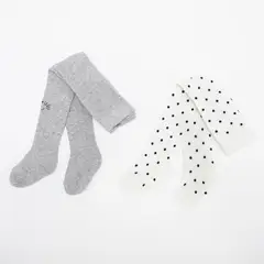YAMP - Medias para Bebé niña Pack de 2 unidades de Algodón