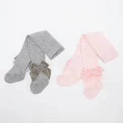 YAMP - Medias para Bebé niña Pack de 2 unidades de Algodón