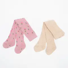 YAMP - Medias para Bebé niña Pack de 2 unidades de Algodón