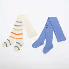 YAMP - Medias para Bebé niña Pack de 2 unidades de Algodón