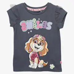 PAW PATROL - Camiseta Niña con Estampado Manga corta Algodón