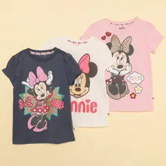 MINNIE - Camiseta Niña Manga corta en Algodón