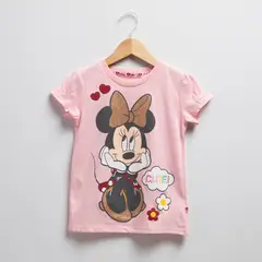 MINNIE - Camiseta Niña Manga corta en Algodón