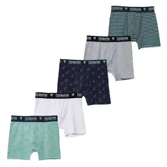 FEDERATION - Boxer Niño Pack de 5 unidades Algodón