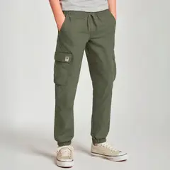 FEDERATION - Jogger para Niño Cintura elásticada de Algodón