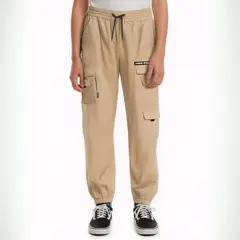 FEDERATION - Pantalón para Niño Cintura elásticada Cargo de Algodón