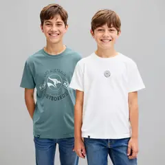 DOO AUSTRALIA - Camiseta Niño Pack de 2 unidades con Estampado Manga corta Algodón