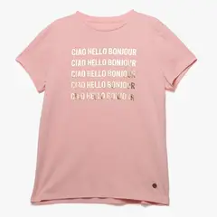 ELV - Camiseta Niña con Estampado Manga corta Algodón