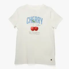 ELV - Camiseta Niña con Estampado Manga corta Algodón