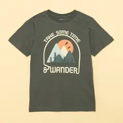 YAMP - Camiseta Niño con Estampado Manga corta de Algodón