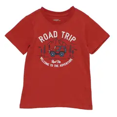 YAMP - Camiseta Niño con Estampado Manga corta de Algodón