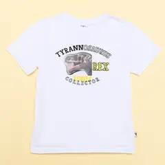 YAMP - Camiseta Niño con Estampado Manga corta Algodón