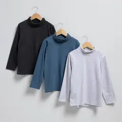 YAMP - Saco Niño Pack de 3 unidades Con cuello Manga larga de Algodón