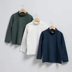 YAMP - Saco Niño Pack de 3 unidades Con cuello Manga larga de Algodón