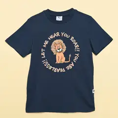 YAMP - Camiseta Niño con Estampado Manga corta Algodón