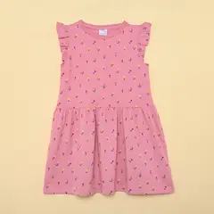 YAMP - Vestido Niña con Estampado Manga corta Algodón 2