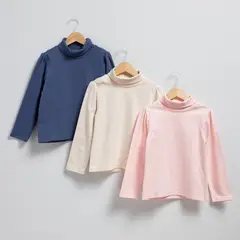 YAMP - Saco Niña Pack de 3 unidades Con cuello Manga larga Algodón